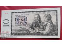 Банкнота-Чехословакия-10 крони 1960