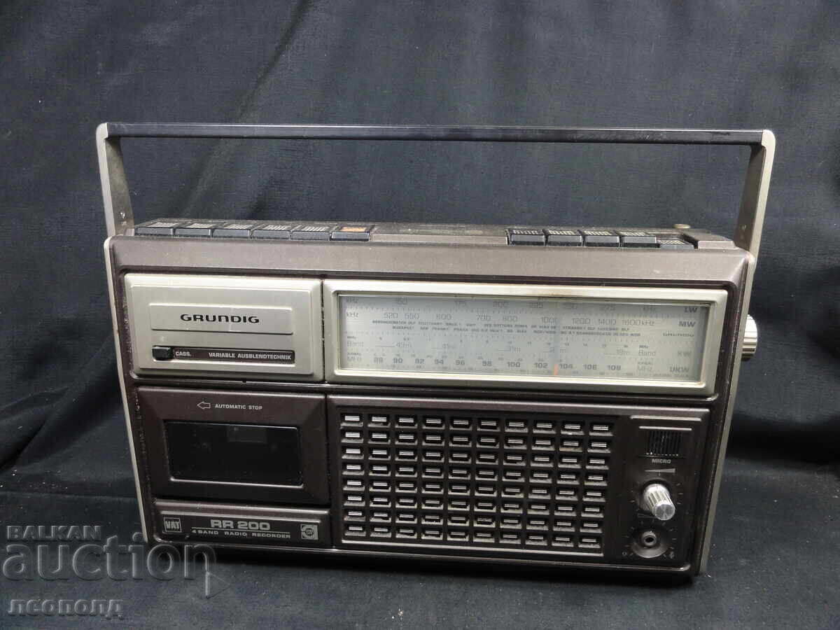 BZTs STAR Retro Transistor Radio Cassette Recorder GRUNDIG RR 200 BZTs STAR Retro Transistor Radio Cassette Recorder GRUNDIG RR 200