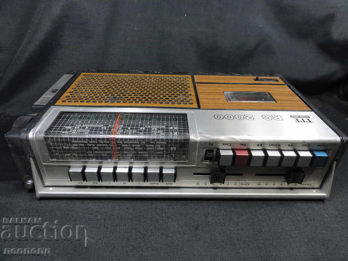BZC STAR RETRO TRANSISTOR RADIO CASSETTE RECORDER ITT RC 2000 - 5