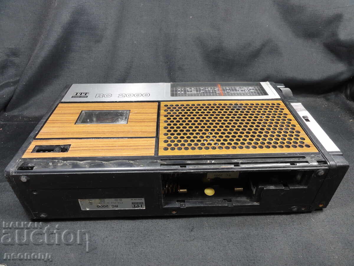 BZC STAR RETRO TRANSISTOR RADIO CASSETTE RECORDER ITT RC 2000 - 6
