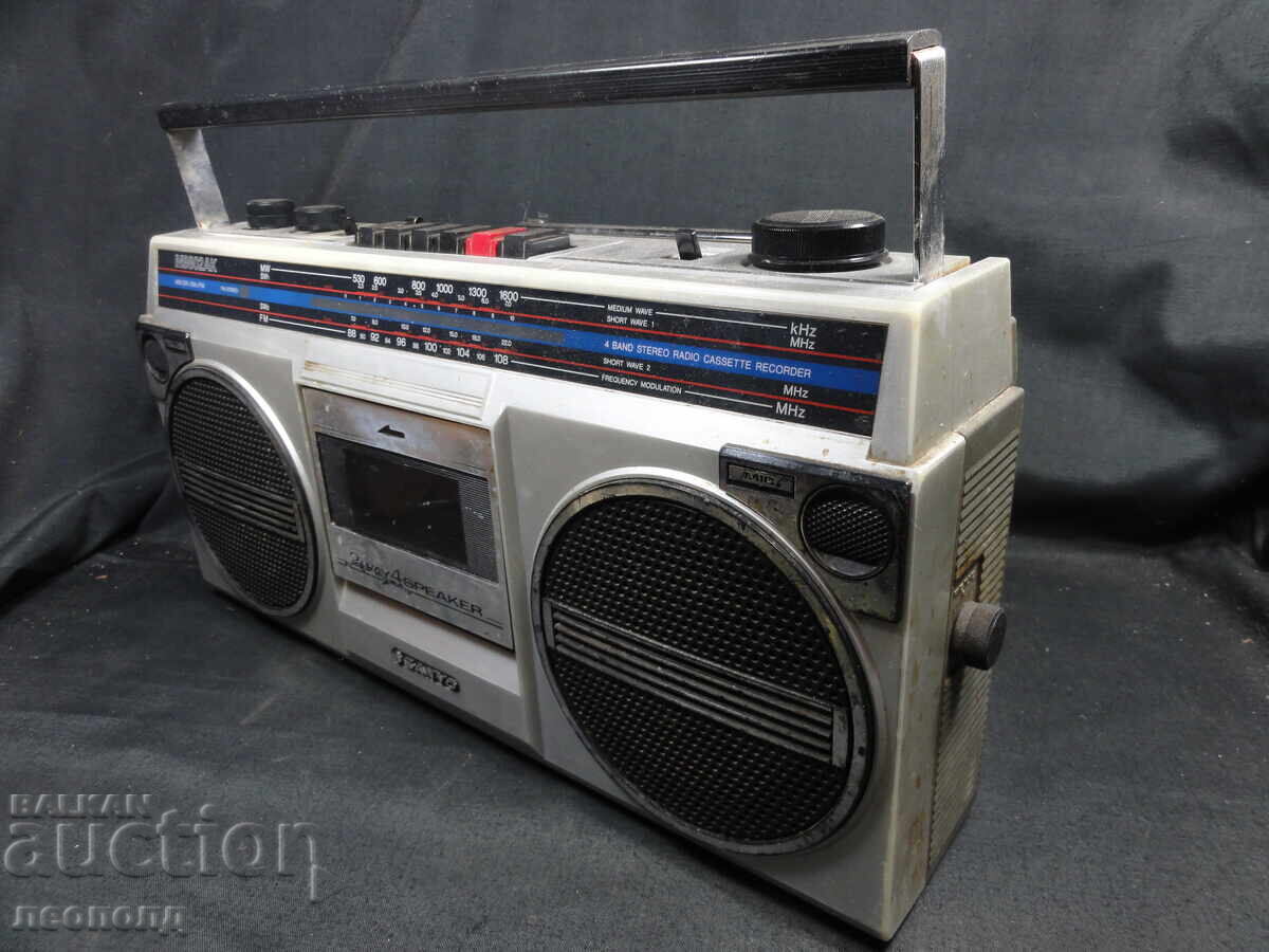 BZTS ΣΤΑΡ ΡΕΤΡΟ ΤΡΑΝΖΙΣΤΟΡ ΡΑΔΙΟ ΚΑΣΕΤΟΦΩΝΟ SANYO M 9802AK με τιμή € 8.61 | 16.84 BGN BZTS ΣΤΑΡ ΡΕΤΡΟ ΤΡΑΝΖΙΣΤΟΡ ΡΑΔΙΟ ΚΑΣΕΤΟΦΩΝΟ SANYO M 9802AK με τιμή € 8.61 | 16.84 BGN