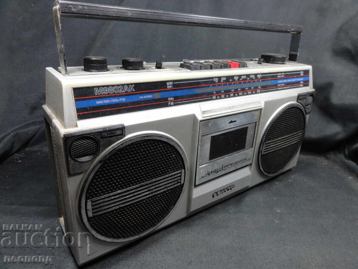 Δημοπρασία BZTS ΣΤΑΡ ΡΕΤΡΟ ΤΡΑΝΖΙΣΤΟΡ ΡΑΔΙΟ ΚΑΣΕΤΟΦΩΝΟ SANYO M 9802AK Δημοπρασία BZTS ΣΤΑΡ ΡΕΤΡΟ ΤΡΑΝΖΙΣΤΟΡ ΡΑΔΙΟ ΚΑΣΕΤΟΦΩΝΟ SANYO M 9802AK