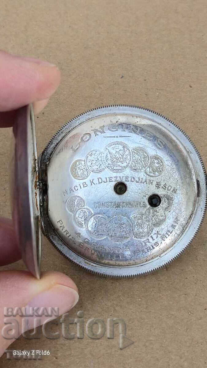 LONGINES SWISS MADE ΤΟΥΡΚΙΚΟ ΡΟΛΟΪ ΑΣΗΜΕΝΙΟ ΣΠΑΝΙΟ ΔΕΝ ΛΕΙΤΟΥΡΓΕΙ - 5