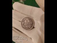 2 лева от 1882 г. БЗЦ - 4 от 0,01 цент. - Сребро