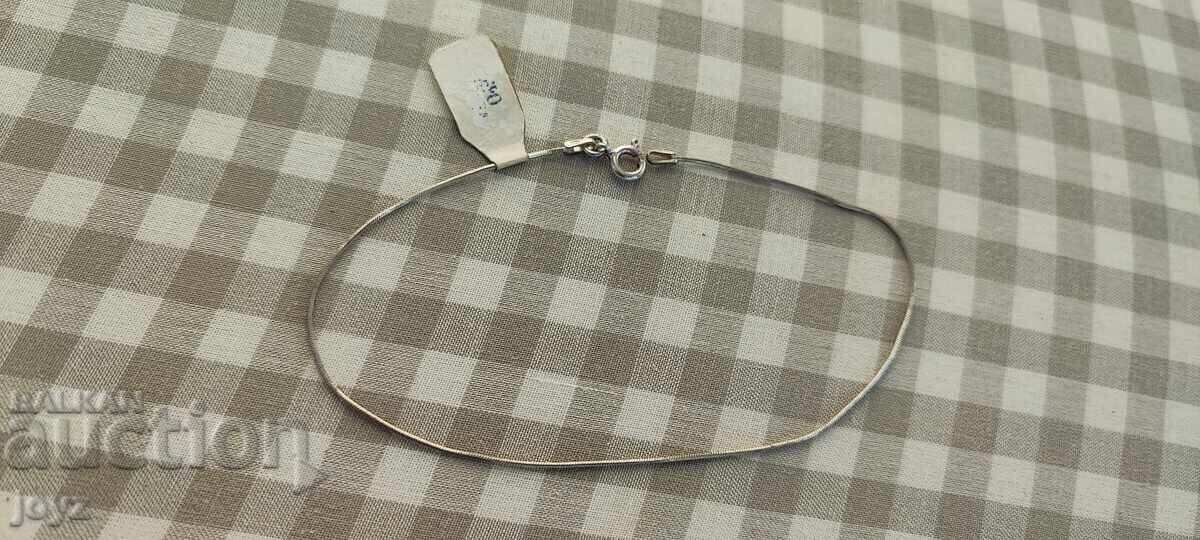 Licitație NOUĂ BRĂȚARĂ DE PICIOR DIN ARGINT ITALIAN / PROBĂ 925 Licitație NOUĂ BRĂȚARĂ DE PICIOR DIN ARGINT ITALIAN / PROBĂ 925