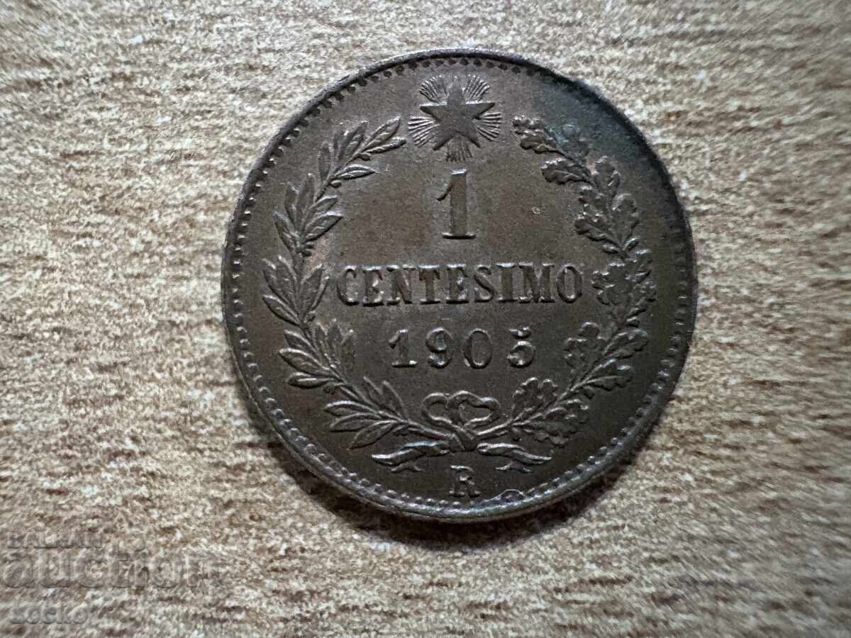 Italy - 1 centesimo (1905)