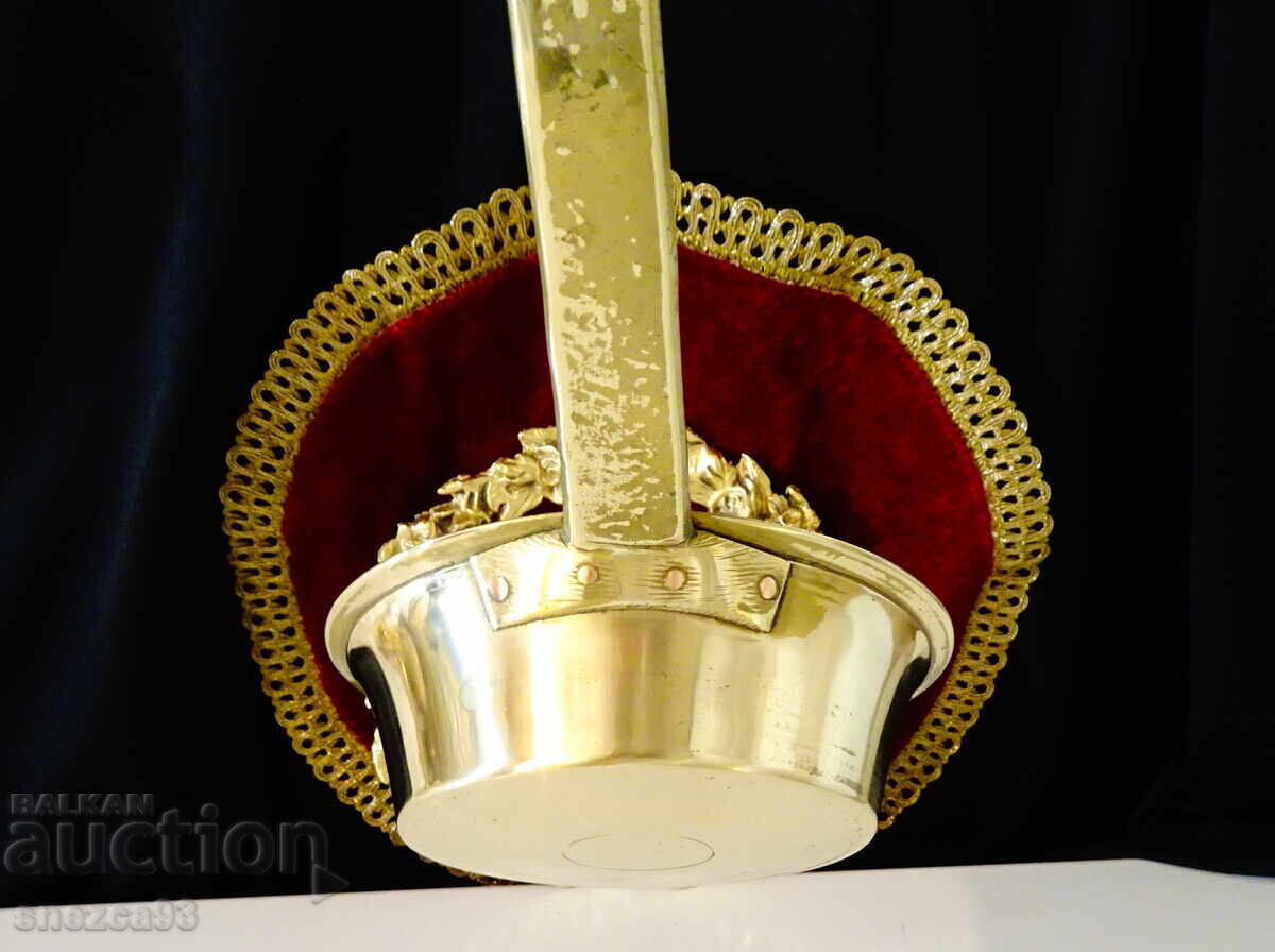 Bronze ladle 500 ml, gold plating - 6