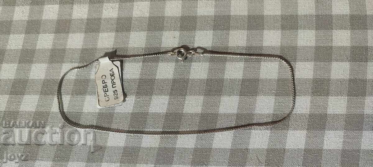 Licitație NOUĂ BRĂȚARĂ DE PICIOR DIN ARGINT ITALIAN / PROBĂ 925 Licitație NOUĂ BRĂȚARĂ DE PICIOR DIN ARGINT ITALIAN / PROBĂ 925