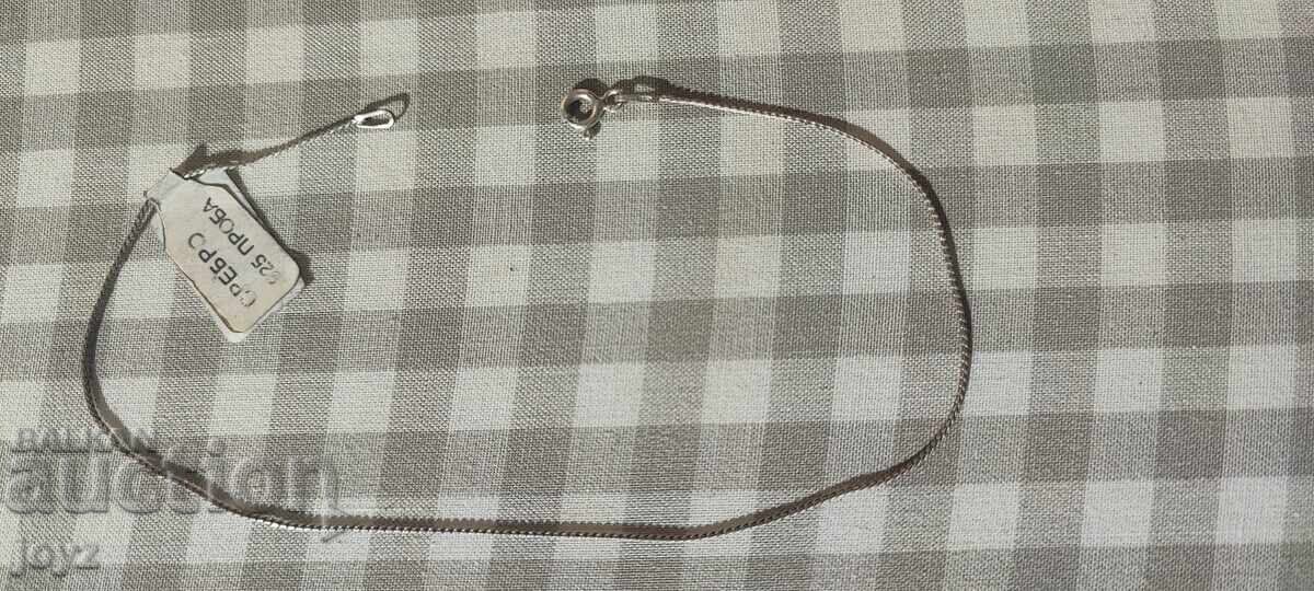 NOUĂ BRĂȚARĂ DE PICIOR DIN ARGINT ITALIAN / PROBĂ 925 NOUĂ BRĂȚARĂ DE PICIOR DIN ARGINT ITALIAN / PROBĂ 925