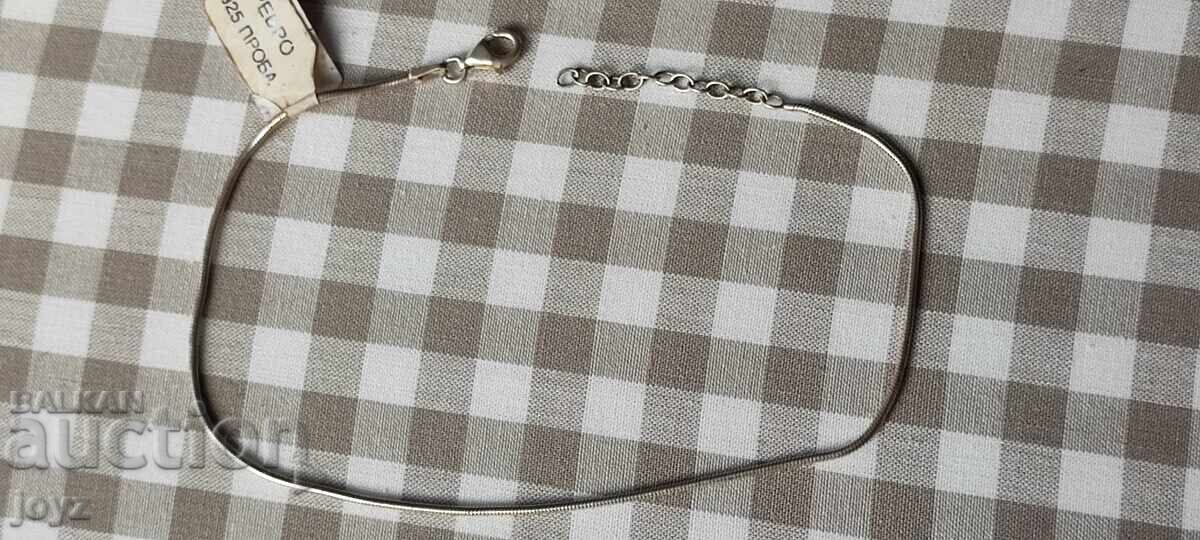 NOUĂ BRĂȚARĂ DE PICIOR DIN ARGINT ITALIAN, 3.10 gr. / PROBĂ 925 NOUĂ BRĂȚARĂ DE PICIOR DIN ARGINT ITALIAN, 3.10 gr. / PROBĂ 925