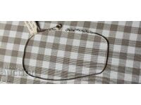 NOUĂ BRĂȚARĂ DE PICIOR DIN ARGINT ITALIAN, 3.10 gr. / PROBĂ 925