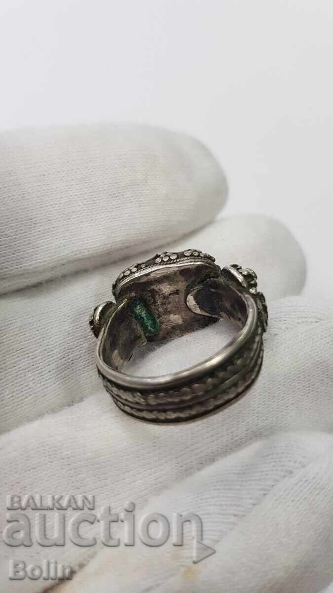 Rare Bulgarian Revival silver ring 19th-20th century with price € 55.00 | 107.57 BGN Rare Bulgarian Revival silver ring 19th-20th century with price € 55.00 | 107.57 BGN