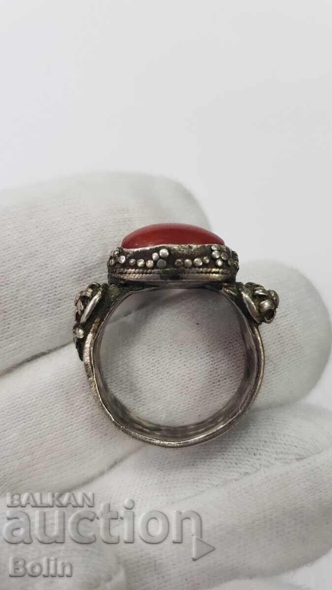 Auction Rare Bulgarian Revival silver ring 19th-20th century Auction Rare Bulgarian Revival silver ring 19th-20th century