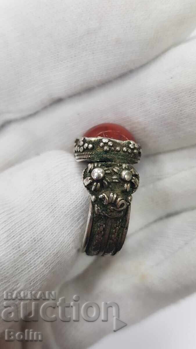 Παράδοση Ryadkoe bŭlgarsko srebŭrno vŭzrozhdensko prŭsten 19.-20. vek