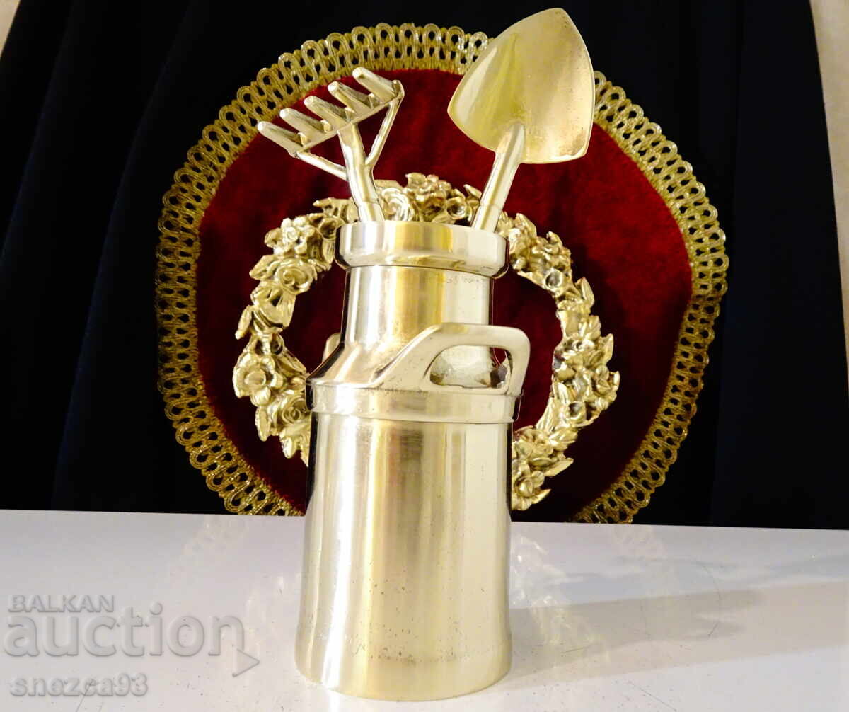 Бронзови градински инструменти за бонсай,сукуленти. Бронзови градински инструменти за бонсай,сукуленти.