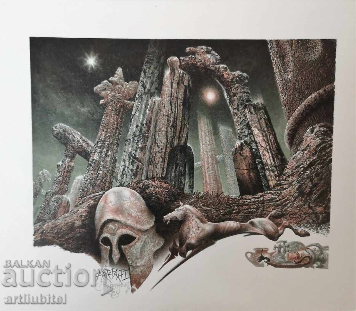Iulian Iordanov - tablou - 2003, 35 x 41 cm