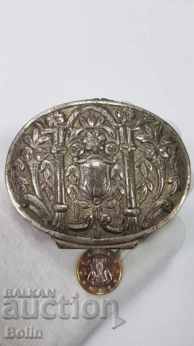 Огромна, Двойна Възрожденска Кутийка за Емфие - 19 - век