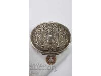 Cutie mare, dublă, de epocă Renaștere pentru tabac - secolul XIX