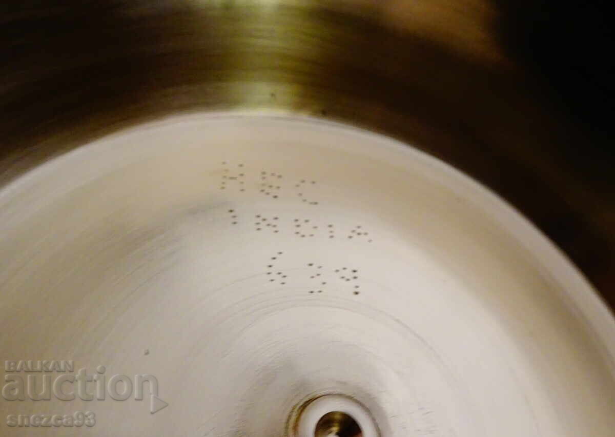 Bronze fruit bowl, cloisonné enamel, fish, vines with grapes - 7 Bronze fruit bowl, cloisonné enamel, fish, vines with grapes - 7