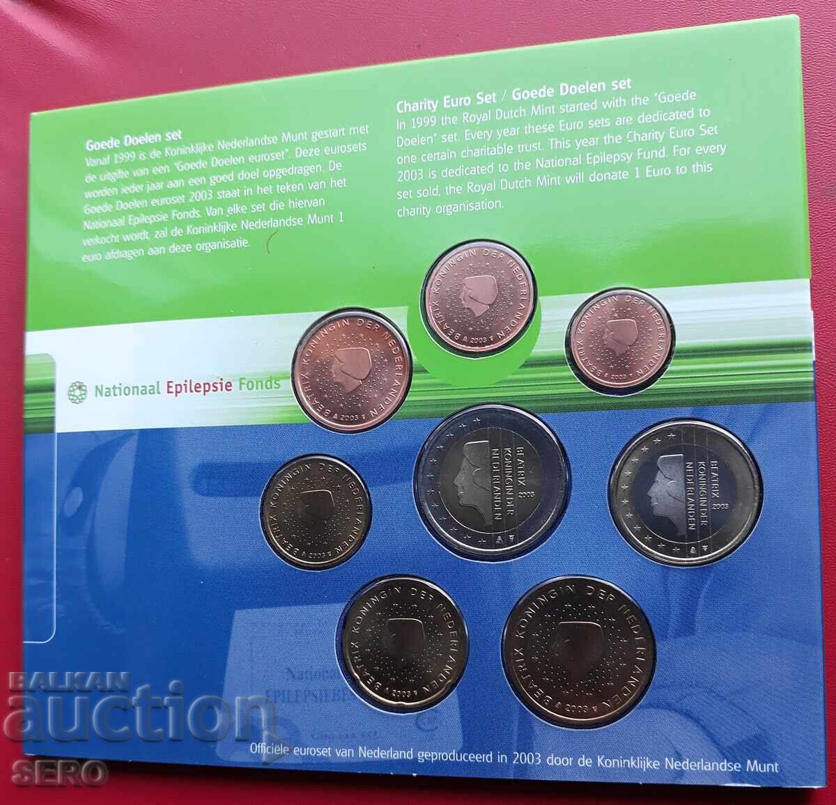 Livrarea Olanda - SET 2003 din 8 euro-monede Livrarea Olanda - SET 2003 din 8 euro-monede