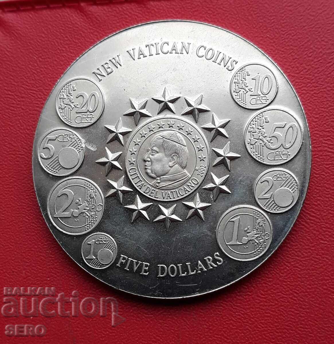 Λιβερία - 5 δολάρια 2002 - Ευρωνομίσματα Βατικανού