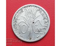 Френски Индокитай-10 цента 1945