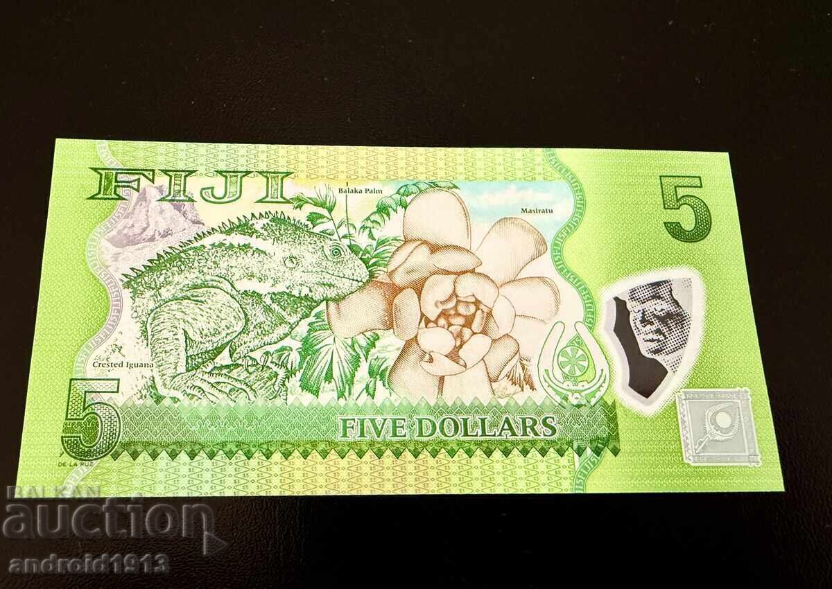 ΦΙΤΖΙ - 5 ΔΟΛΑΡΙΑ 2023, P115b, UNC, Polymer με τιμή € 6.98 | 13.65 BGN ΦΙΤΖΙ - 5 ΔΟΛΑΡΙΑ 2023, P115b, UNC, Polymer με τιμή € 6.98 | 13.65 BGN