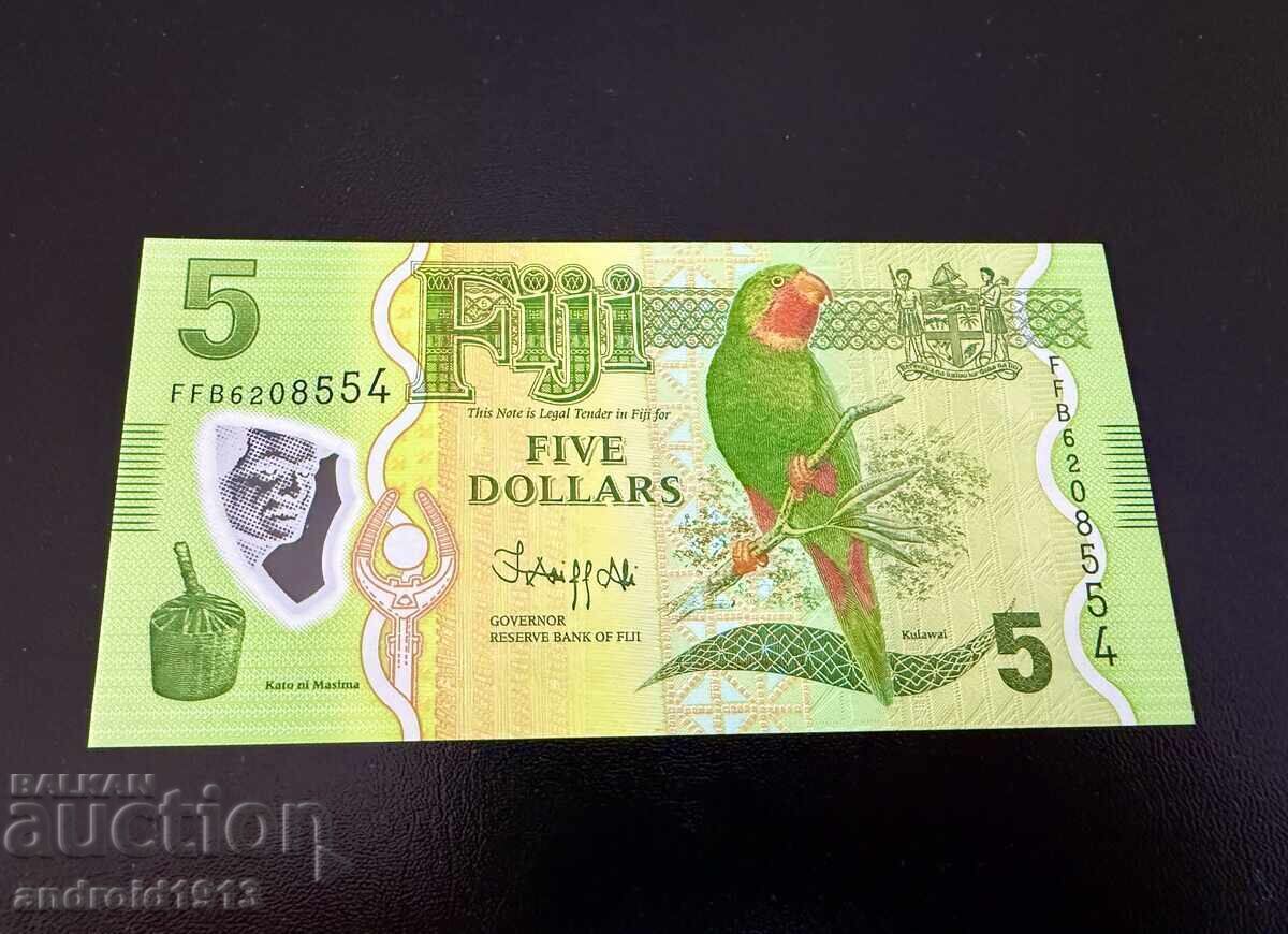 ΦΙΤΖΙ - 5 ΔΟΛΑΡΙΑ 2023, P115b, UNC, Polymer ΦΙΤΖΙ - 5 ΔΟΛΑΡΙΑ 2023, P115b, UNC, Polymer