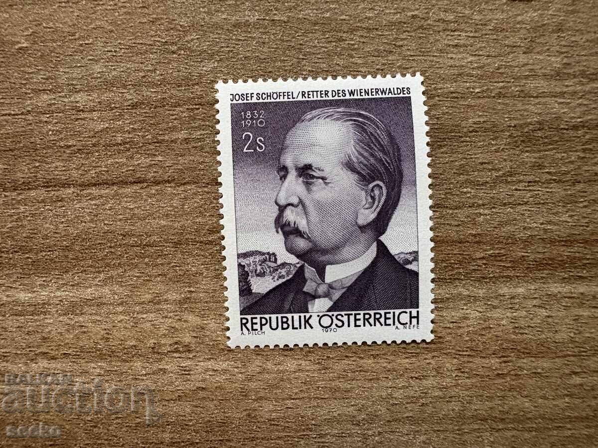 Austria - 60 de ani de la moartea lui Josef Schöffel (1970) MNH Austria - 60 de ani de la moartea lui Josef Schöffel (1970) MNH