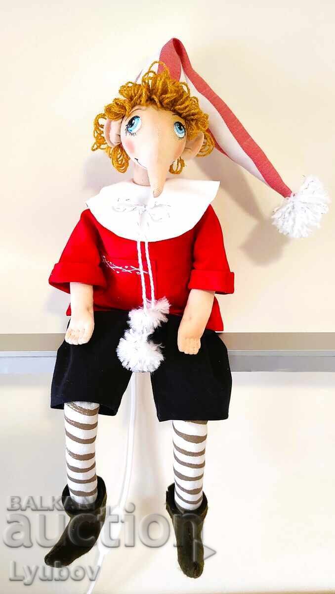 Кукла Пинокио. Ръчно изработена. с цена € 50.00 | 97.79 лв. Кукла Пинокио. Ръчно изработена. с цена € 50.00 | 97.79 лв.