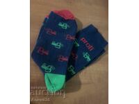 Socks with motifs