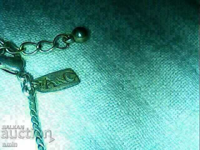 Παράδοση παλιό αυθεντικό κολιέ επάργυρο με A/C με αληθινά κρύσταλλα Παράδοση παλιό αυθεντικό κολιέ επάργυρο με A/C με αληθινά κρύσταλλα