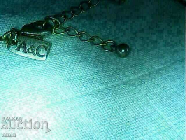 παλιό αυθεντικό κολιέ επάργυρο με A/C με αληθινά κρύσταλλα - 7 παλιό αυθεντικό κολιέ επάργυρο με A/C με αληθινά κρύσταλλα - 7