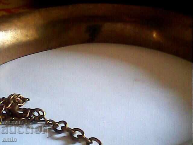 Licitație 2 buc coliere vechi și o brățară grea argintată, toate din cupru