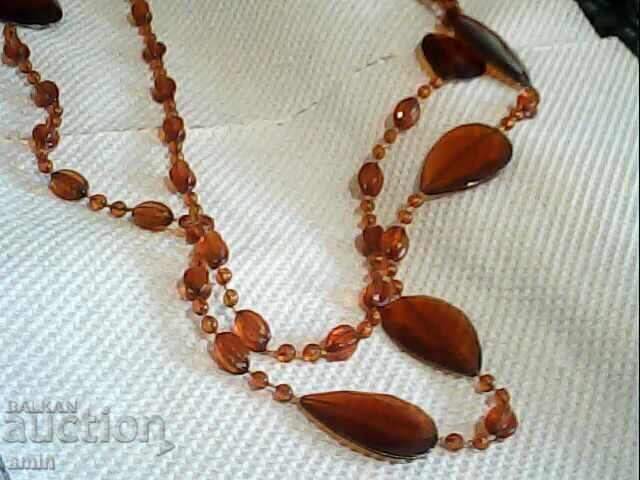 Old beautiful double amber necklace very delicate 26g Old beautiful double amber necklace very delicate 26g