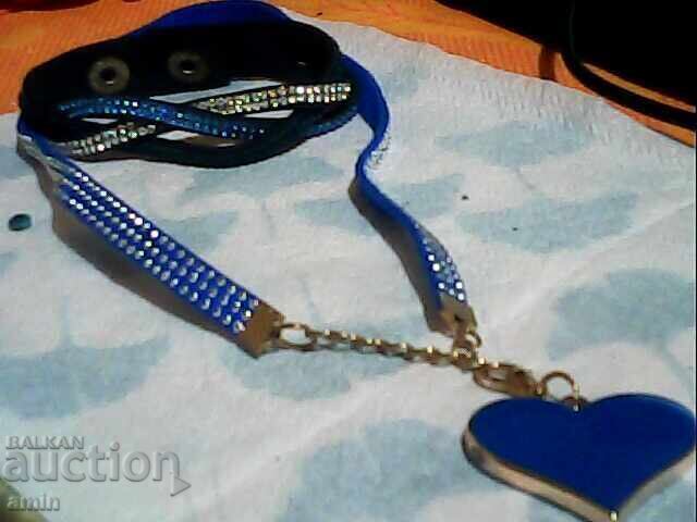 красив комплект кожено колие и гривна красив комплект кожено колие и гривна