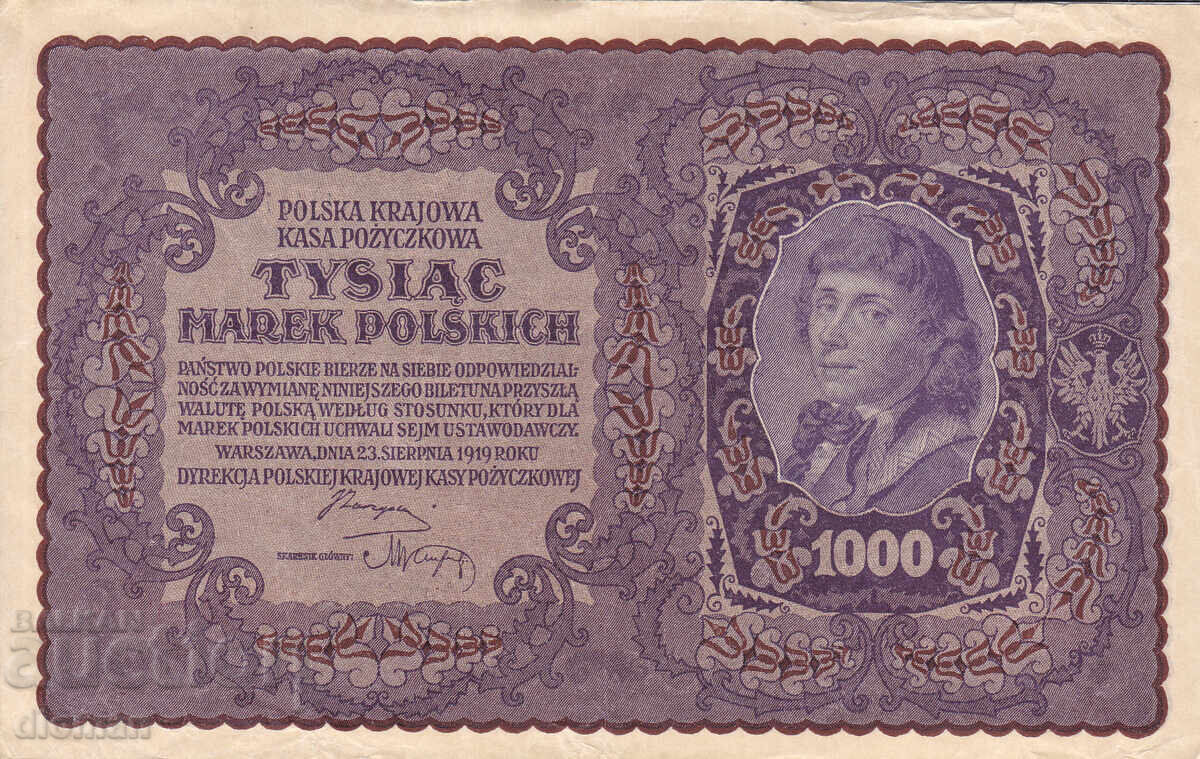 Dioman - POLAND - 1000 MARKS - 1919