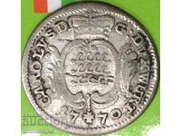 1/48 thaler 1770 Γερμανία Württemberg billon - σπάνιο