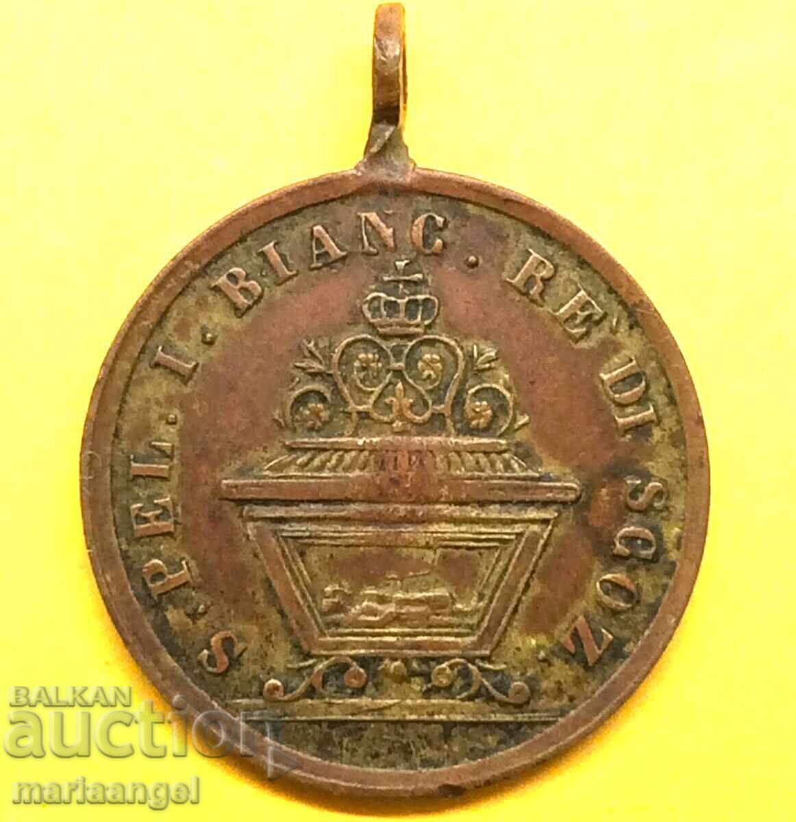 Livrarea Italia medalie Sfântul Venanțiu cu martir pelerin