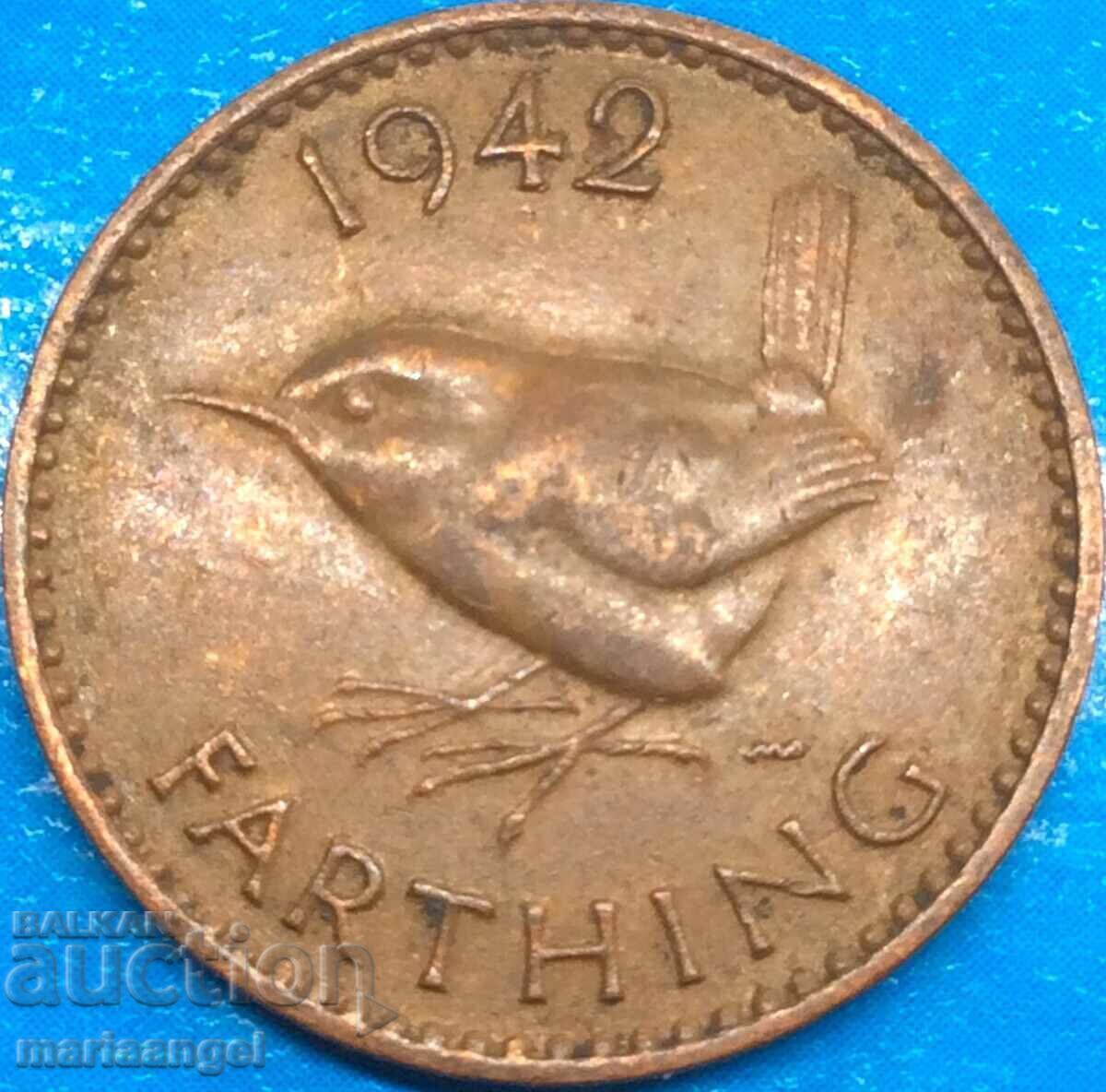 Marea Britanie 1 Farthing 1942