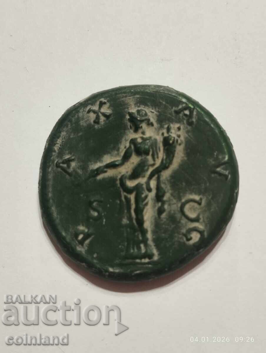 Monedă romană antică din bronz - REPLICĂ REPRODUCERE cu preț € 8.00 | 15.65 BGN
