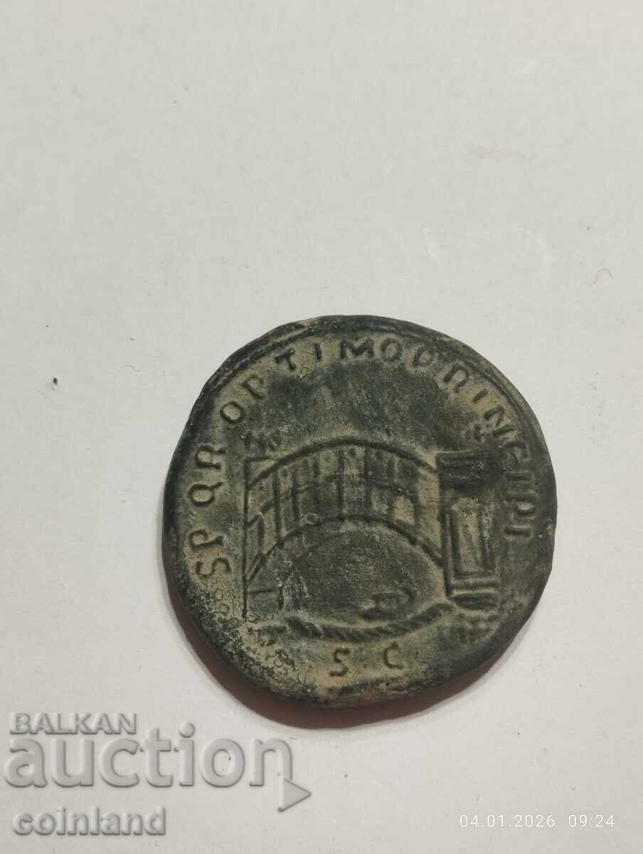 Monedă romană antică din bronz - REPLICĂ REPRODUCERE cu preț € 8.00 | 15.65 BGN