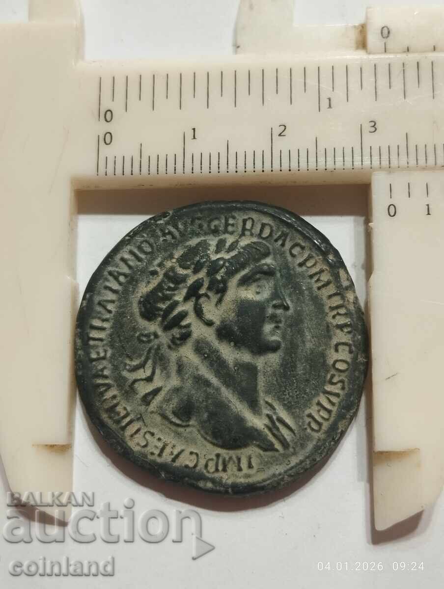 Licitație Monedă romană antică din bronz - REPLICĂ REPRODUCERE