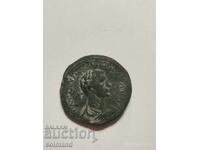 Monedă romană antică din bronz - REPLICĂ REPRODUCERE