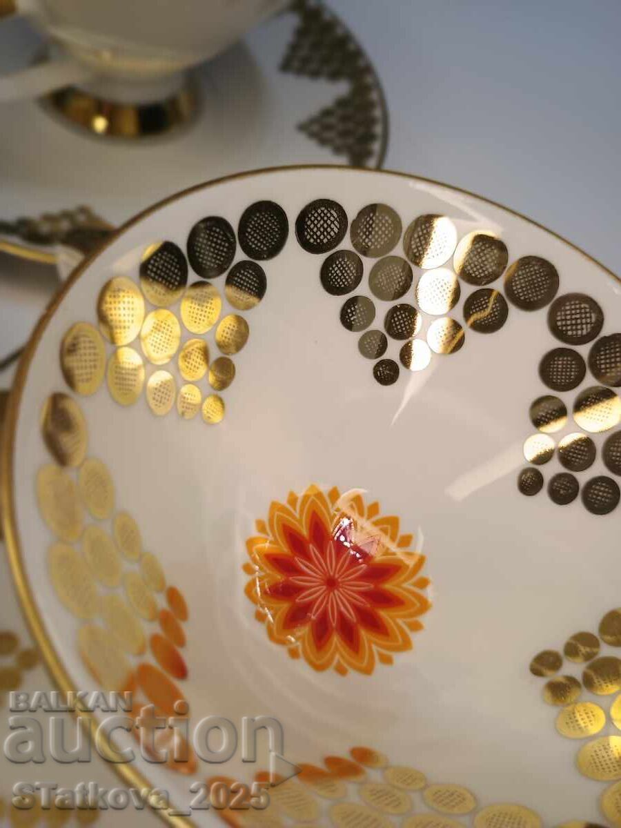 Винтидж немски порцеланов комплект 3 сета за кафе или чай с цена € 48.57 | 94.99 лв.