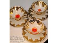 Vintage German Porcelain Set 3 Sets for Coffee or Tea