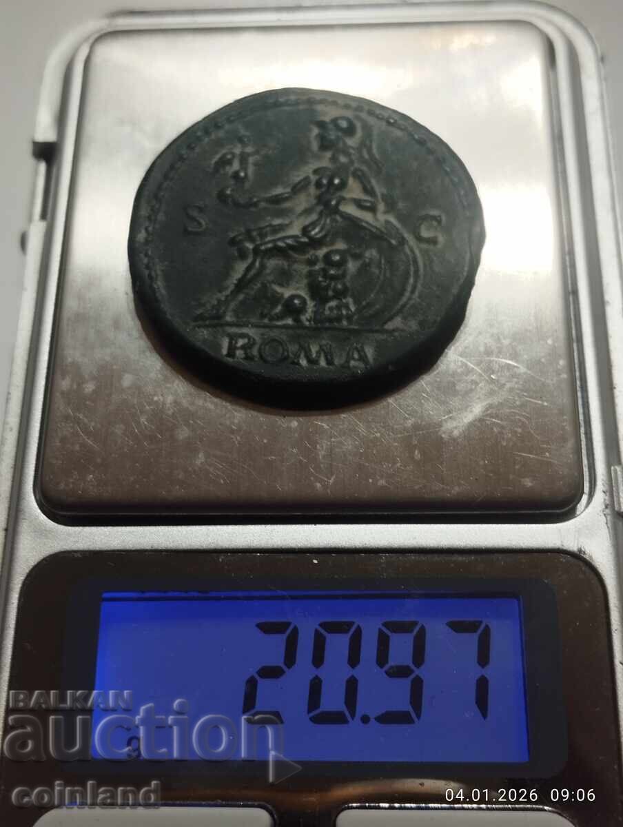 Delivery of Ancient Bronze Roman Coin - REPLICA REPRODUCTION Delivery of Ancient Bronze Roman Coin - REPLICA REPRODUCTION