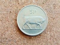 Ирландия 5 пенса, 1980 г.