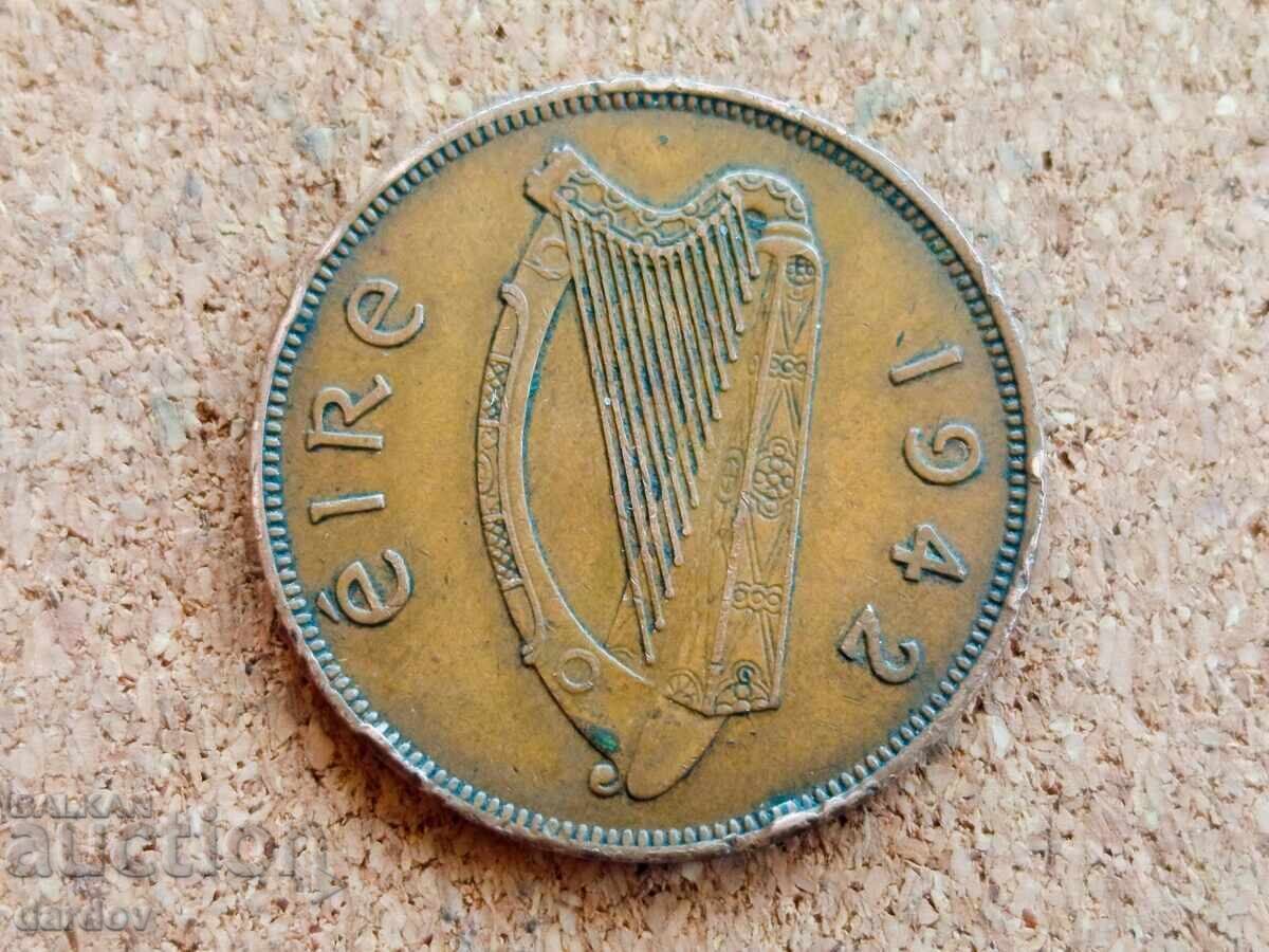 Ирландия 1 пени, 1942 г. с цена € 0.70 | 1.37 лв.