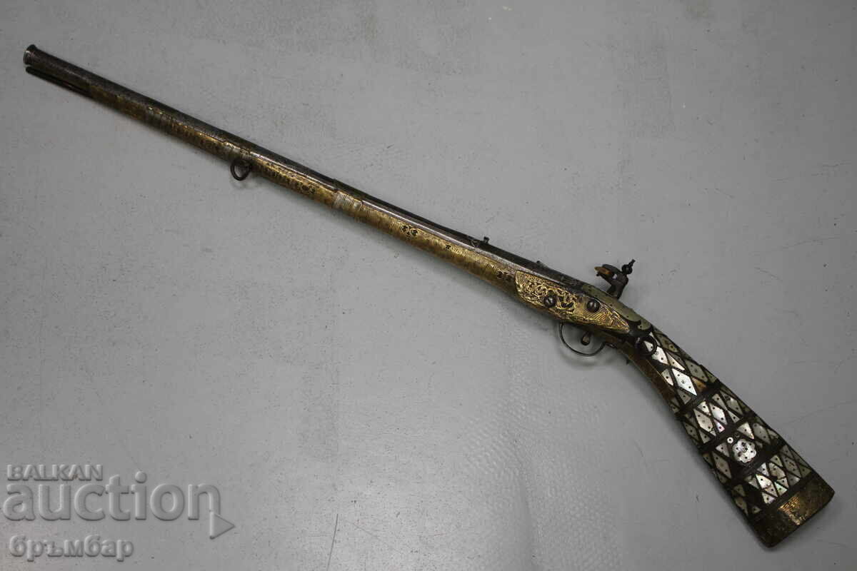Delivery of Balkan flintlock rifle, Djaferdar, flintlock, Boylia